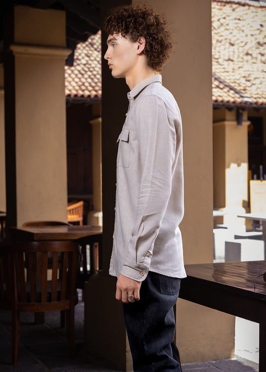 Overshirt with double pocket