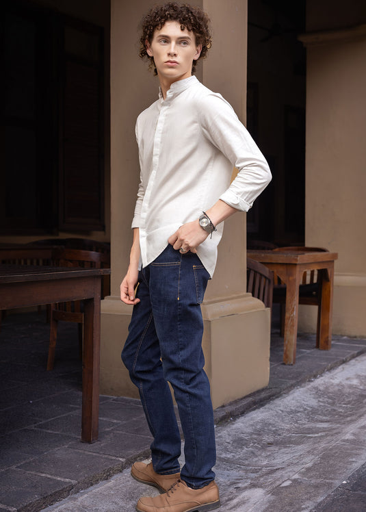 Mandarine collar shirt