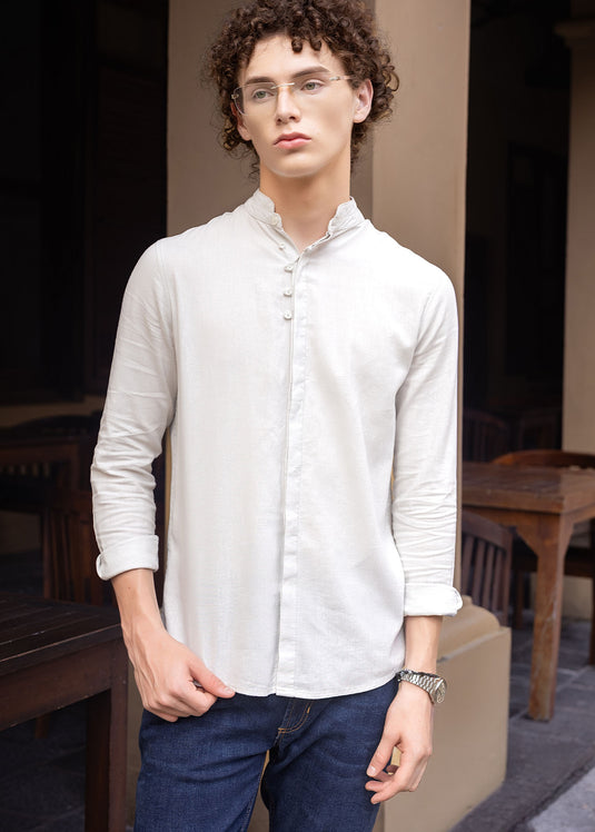Mandarine collar shirt