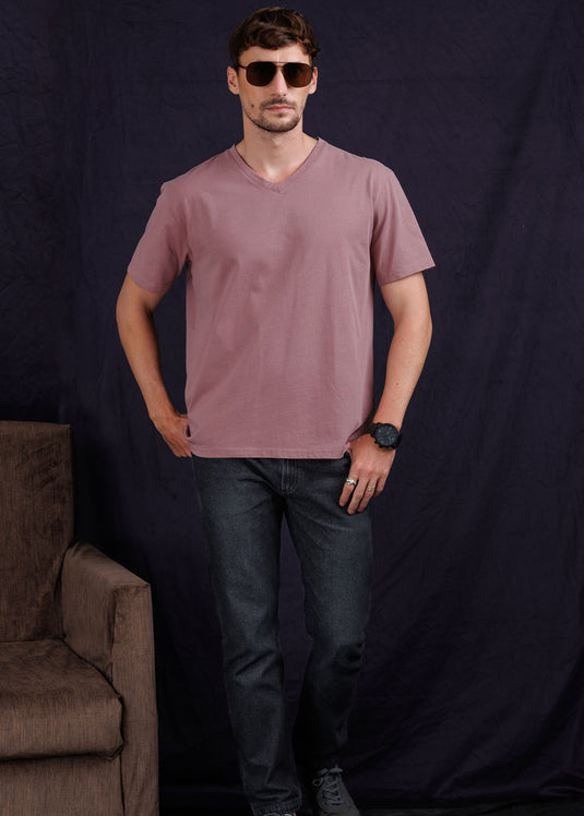 Casual Wear V-Neck T-Shirt