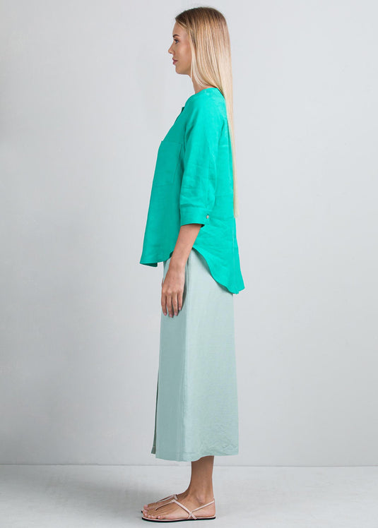 Button down blouse with pockets