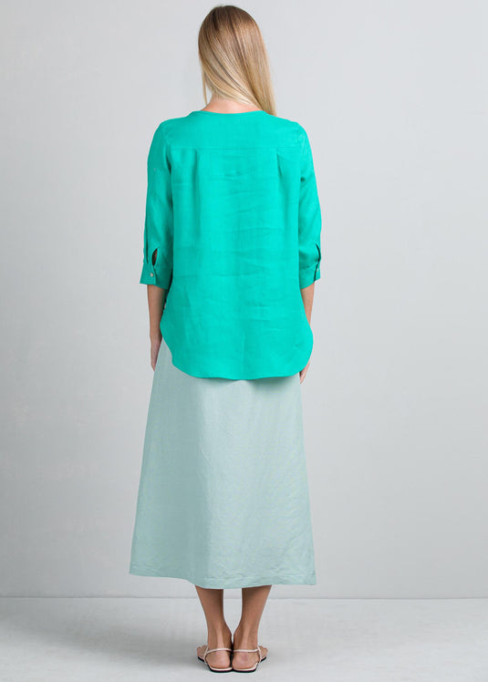 Button down blouse with pockets