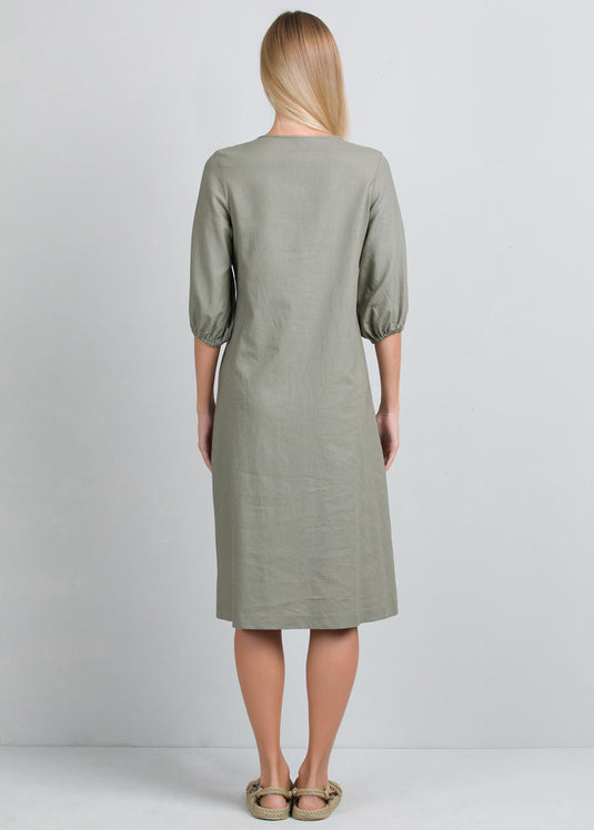 Front tie detail dress