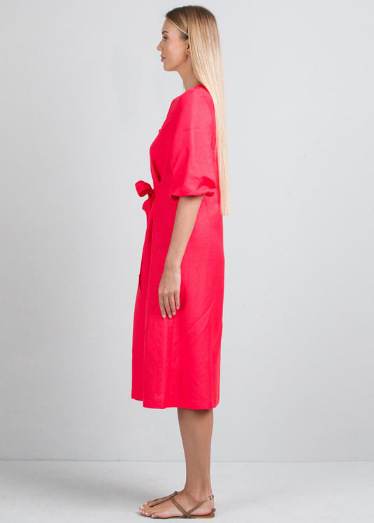 Front tie detail dress