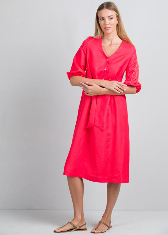 Front tie detail dress