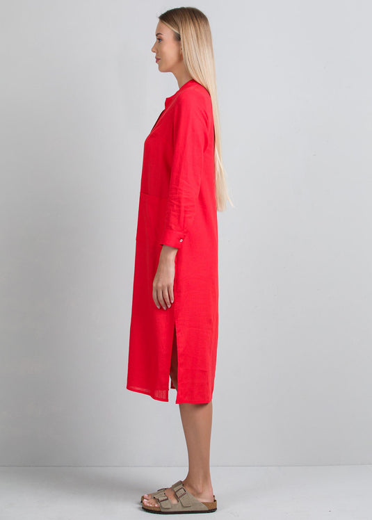 Button down dress with pockets