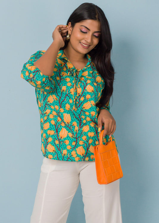 Frill detailed blouse