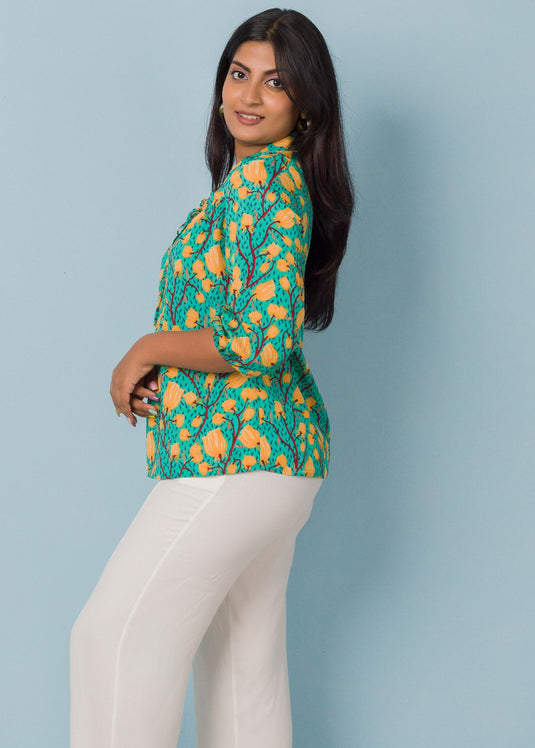 Frill detailed blouse