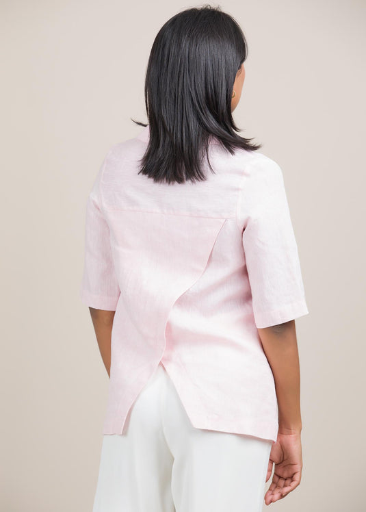 Button down cuban collar shirt