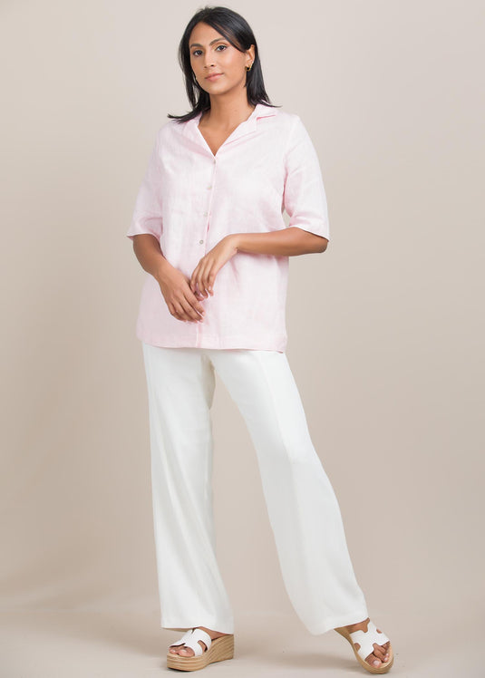 Button down cuban collar shirt