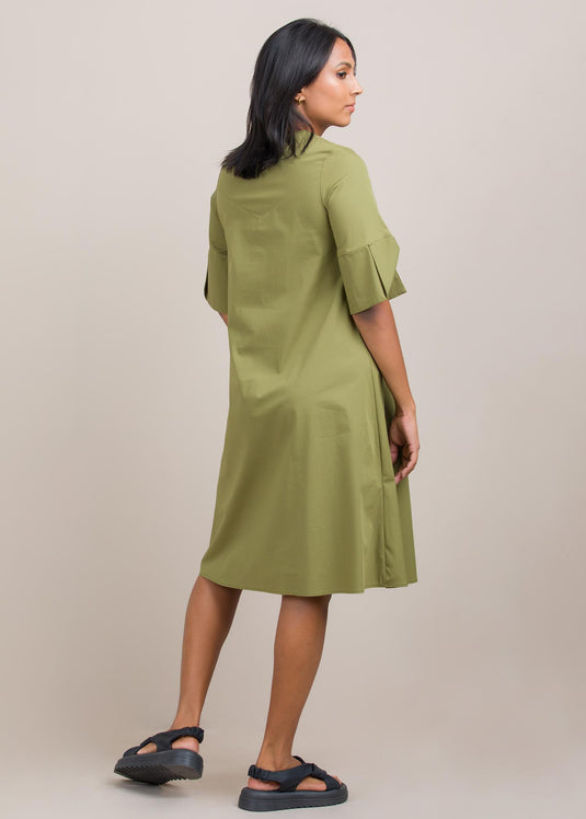 Dress with cuff detail