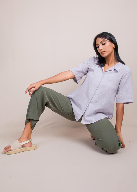 Basic short sleeve blouse