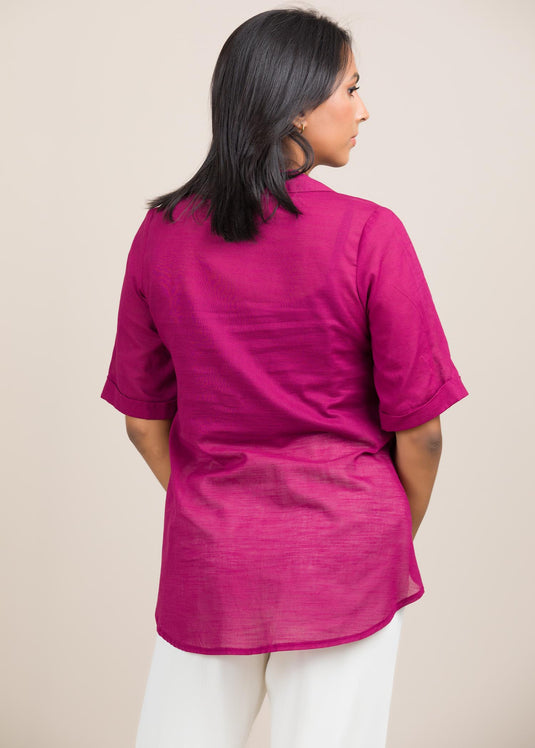 Basic short sleeve blouse