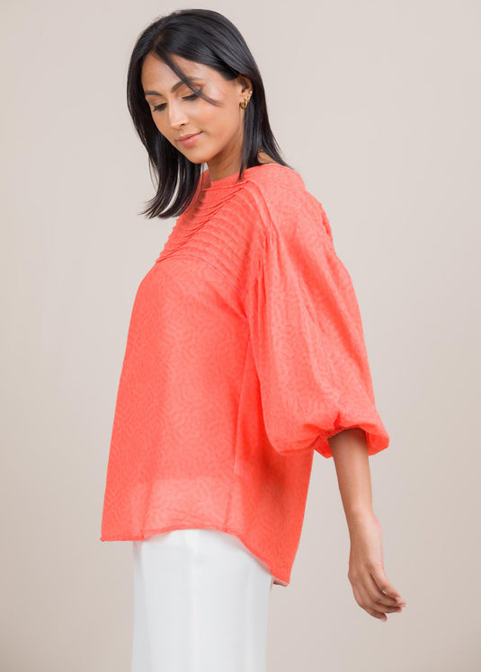 Pintuck detailed blouse