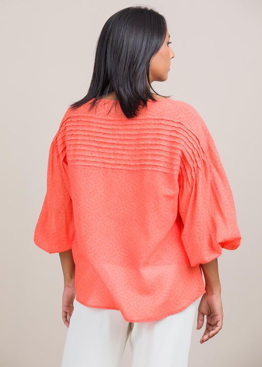 Pintuck detailed blouse