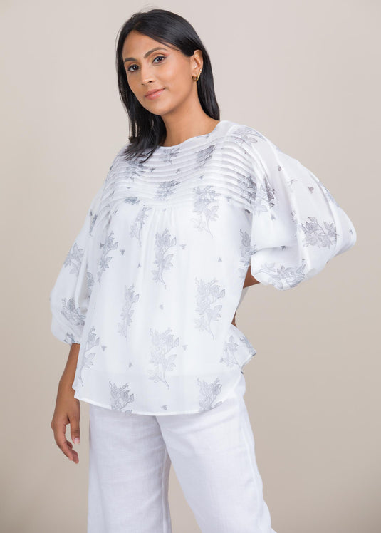 Pintuck detailed blouse