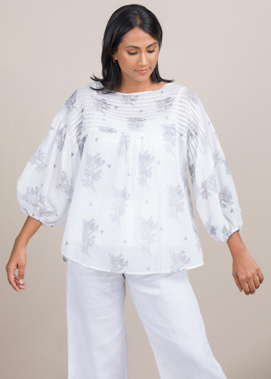 Pintuck detailed blouse