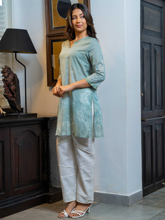 Batik basic short kurtha top