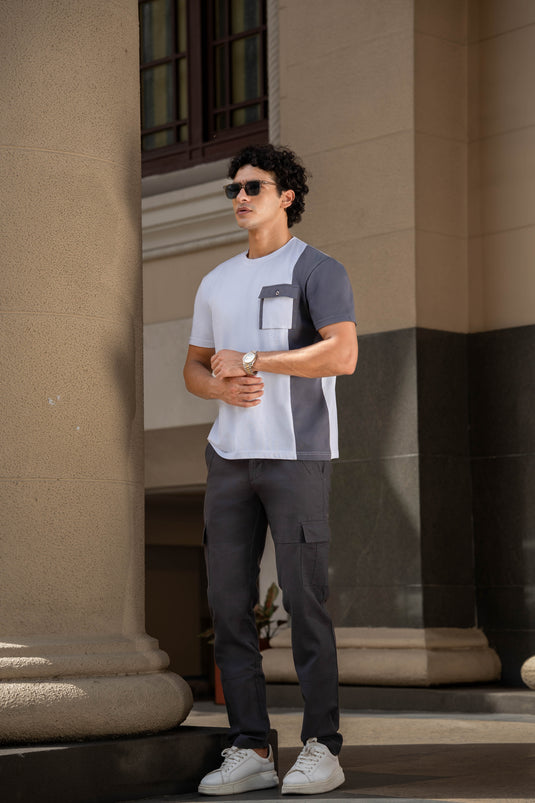 Detailed Crew Neck T-shirt