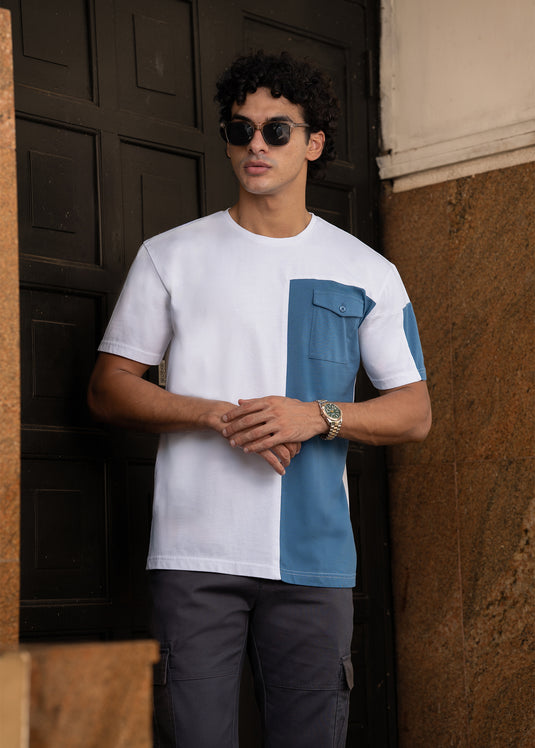 Detailed Crew Neck T-shirt