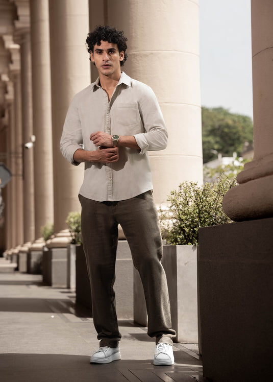 Mens Regular Fit L/S Shirt