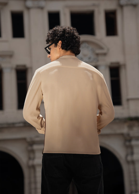 Waffle Color Blocked L/S Shirt