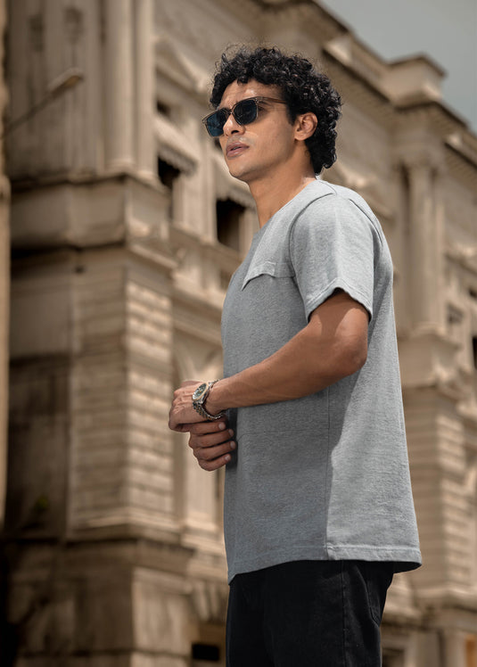 Detailed Crew Neck T-shirt