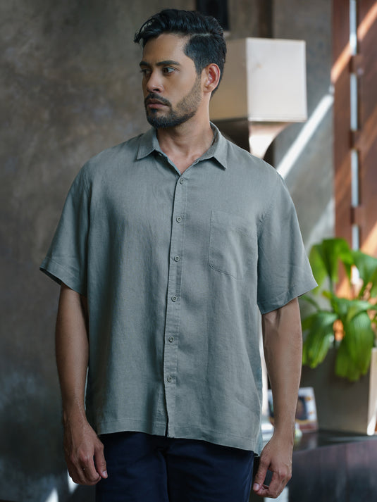 Linen Padini Short Sleeve Shirt