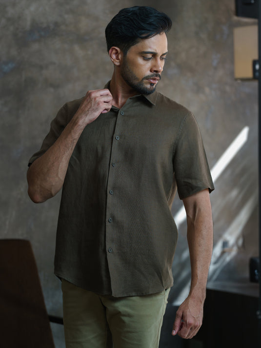 Linen Spencer Short Sleeve Shirt