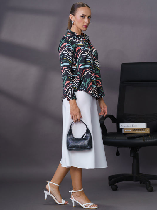 Basic printed blouse