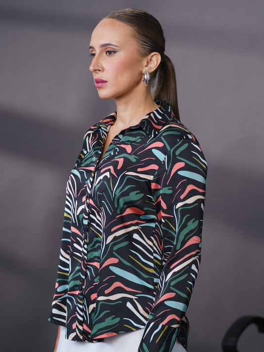 Basic printed blouse