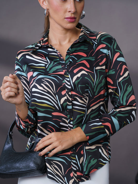 Basic printed blouse