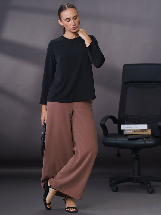 Basic long sleeve blouse