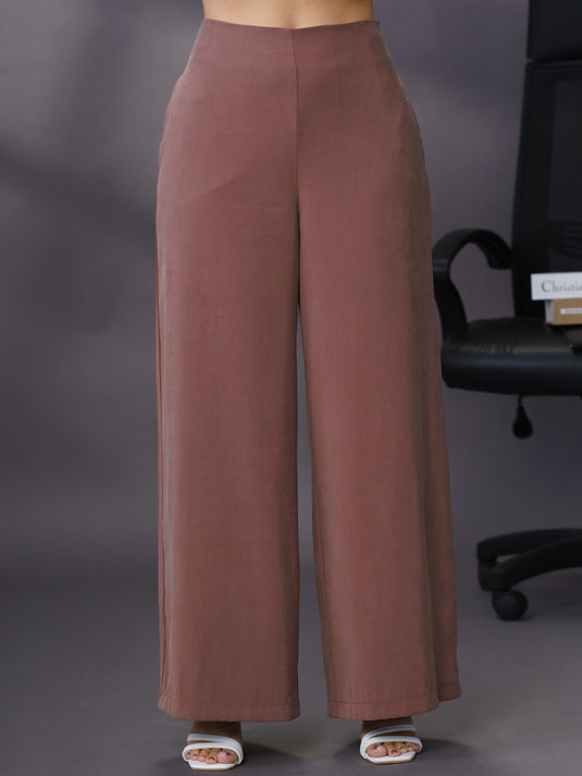 High waisted flared leg pant