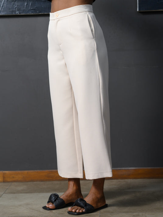 High waisted crop lengh pant