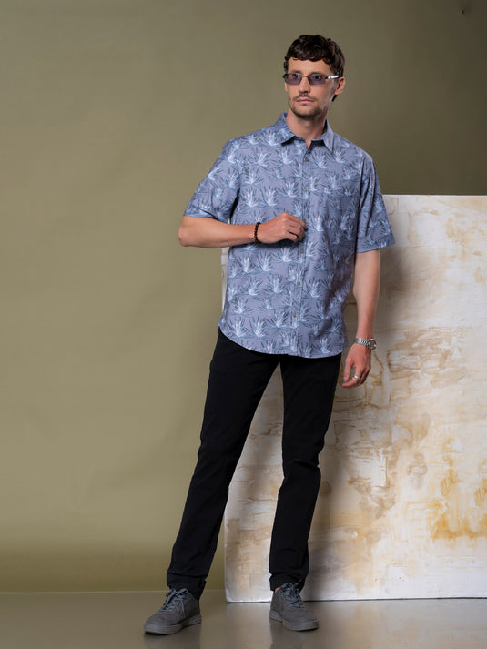 Casual Wear Printed Short Sleeve Shirt