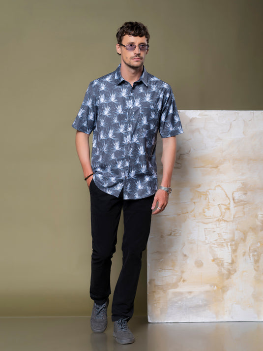 Casual Wear Printed Short Sleeve Shirt