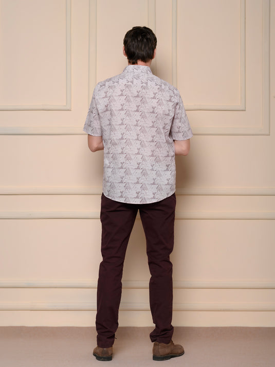 Casual Wear Printed Short Sleeve Shirt