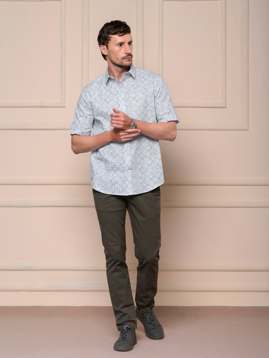 Casual Wear Printed Short Sleeve Shirt