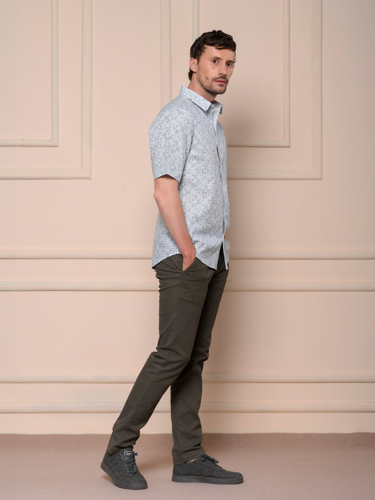 Casual Wear Printed Short Sleeve Shirt