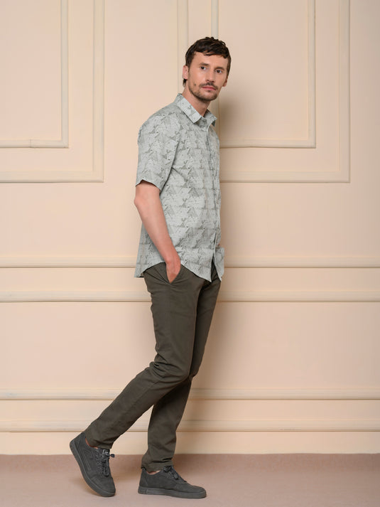 Casual Wear Printed Short Sleeve Shirt