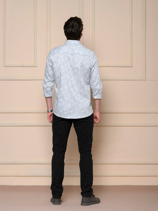 Casual Wear Printed Long Sleeve Shirt