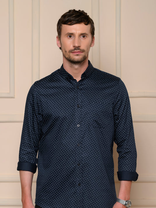 Casual Wear Printed Long Sleeve Shirt