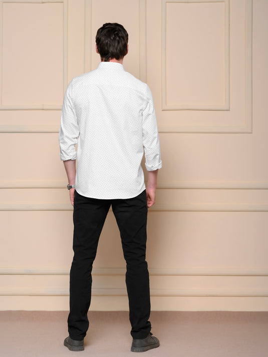 Casual Wear Printed Long Sleeve Shirt