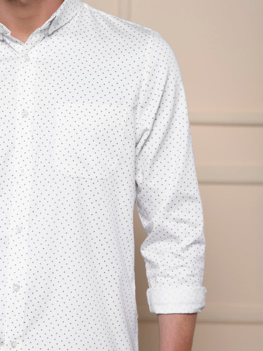 Casual Wear Printed Long Sleeve Shirt