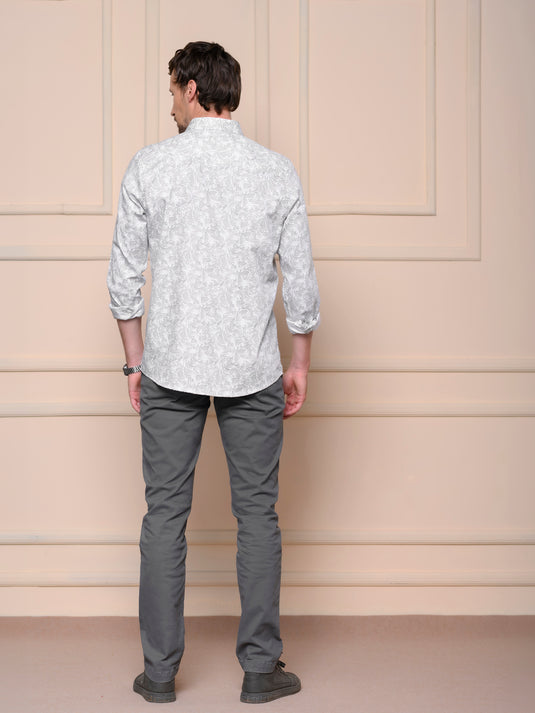 Casual Wear Printed Long Sleeve Shirt