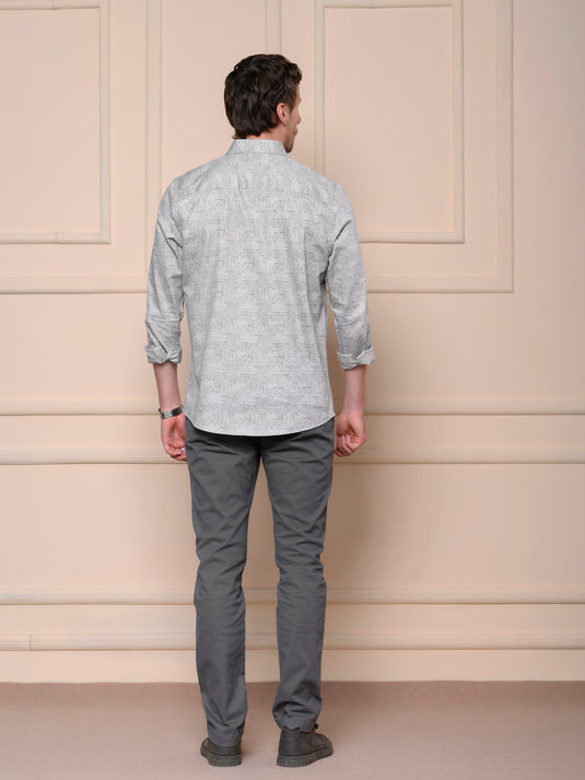 Casual Wear Printed Long Sleeve Shirt