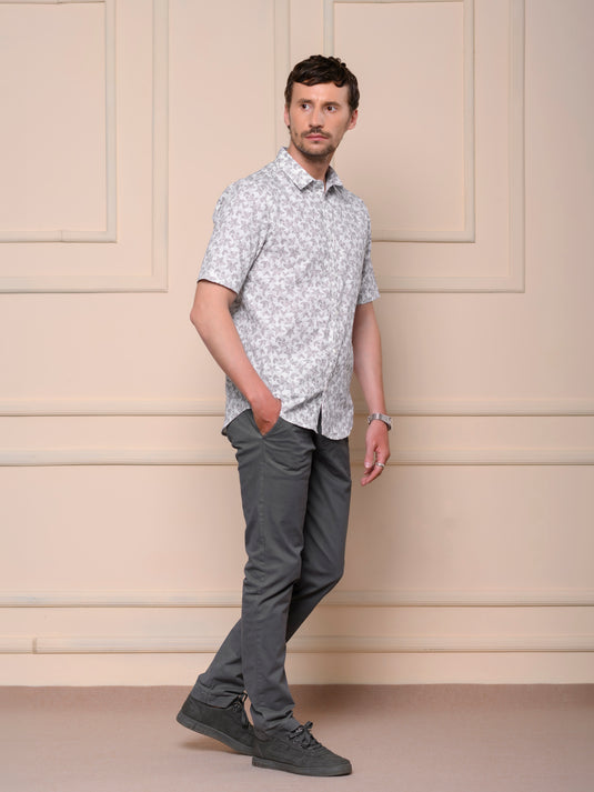 Casual Wear Printed Short Sleeve Shirt