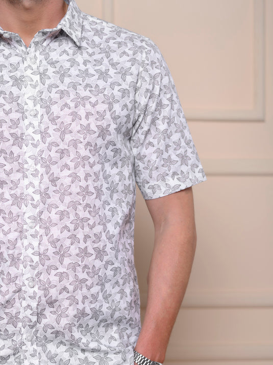 Casual Wear Printed Short Sleeve Shirt