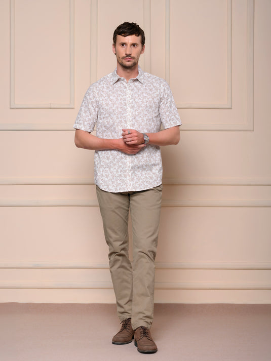 Casual Wear Printed Short Sleeve Shirt